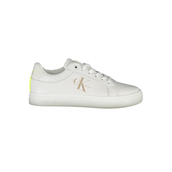 Weißes Leder Damen Sneaker