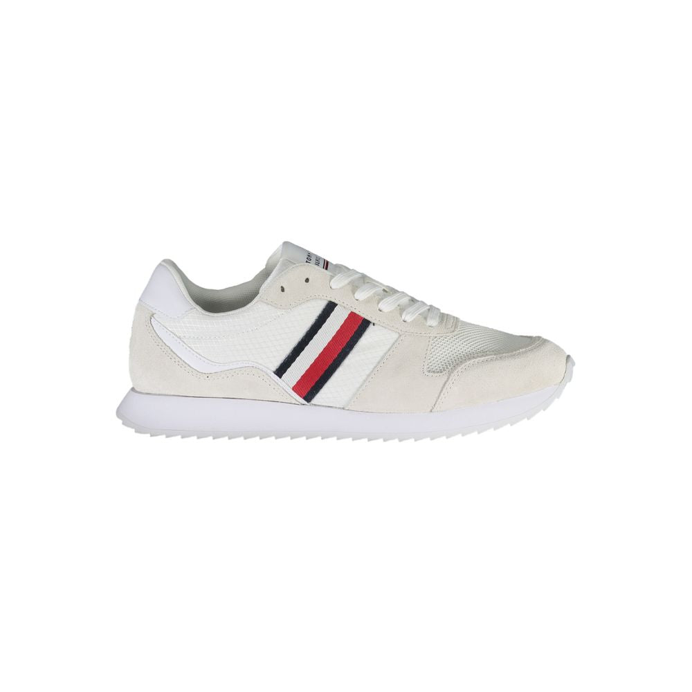 Weiß Polyester Männer Sneaker