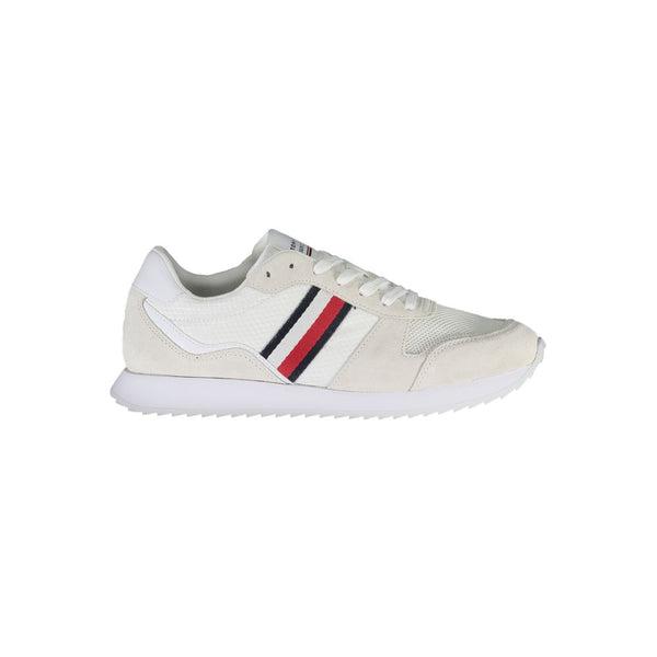 Weiß Polyester Männer Sneaker
