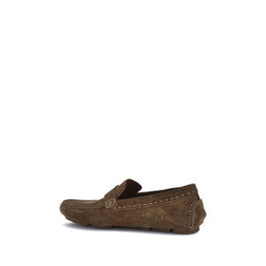 Elegante braune Gummilaufschuhe