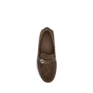 Elegante braune Gummilaufschuhe