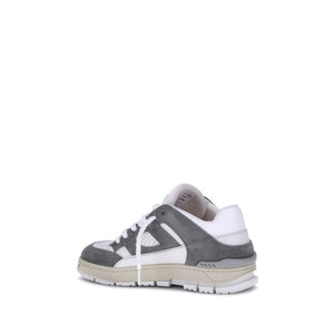Graue Gummisohle Sneakers mit niedrigem Schaft