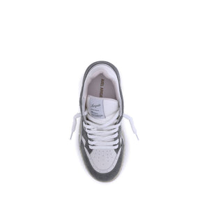 Graue Gummisohle Sneakers mit niedrigem Schaft