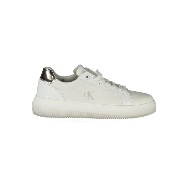 Weißes Polyethylen Damen Sneaker