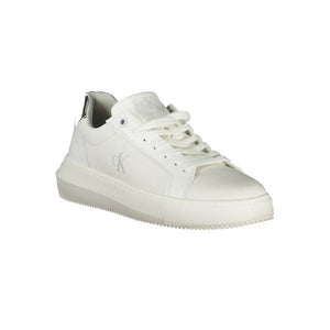 Weißes Polyethylen Damen Sneaker