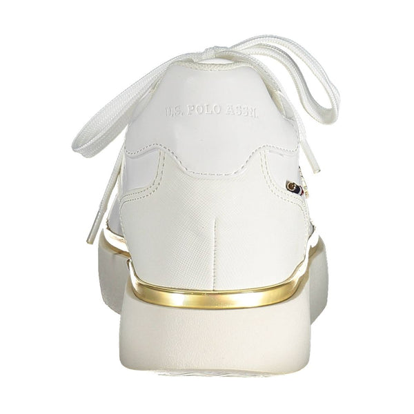 Weißer Polyester Damen Sneaker