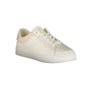 Beige Leder Damen Sneaker