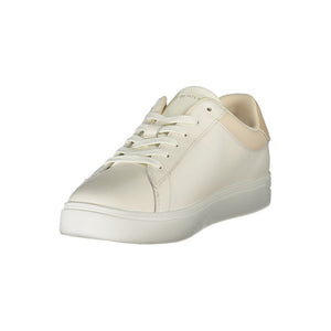 Beige Leder Damen Sneaker