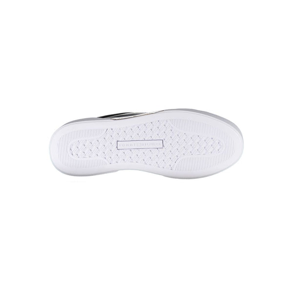 Schwarzes Leder Damen Sneaker