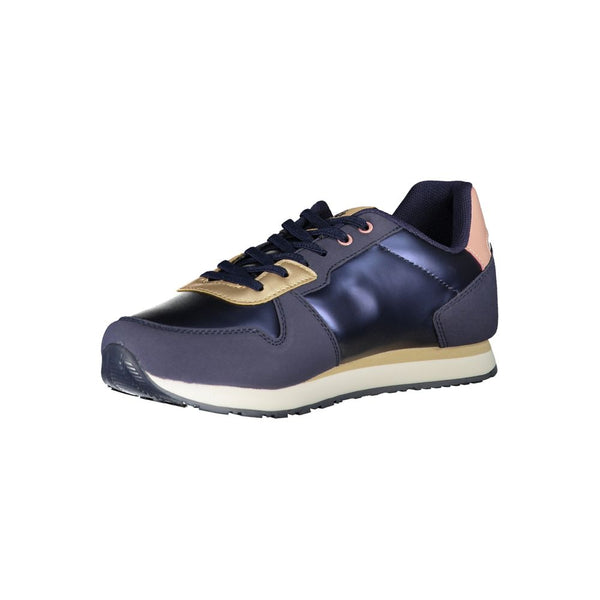 Blauer Polyester Sneaker
