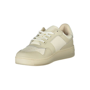 Beige Leder Herren Sneaker