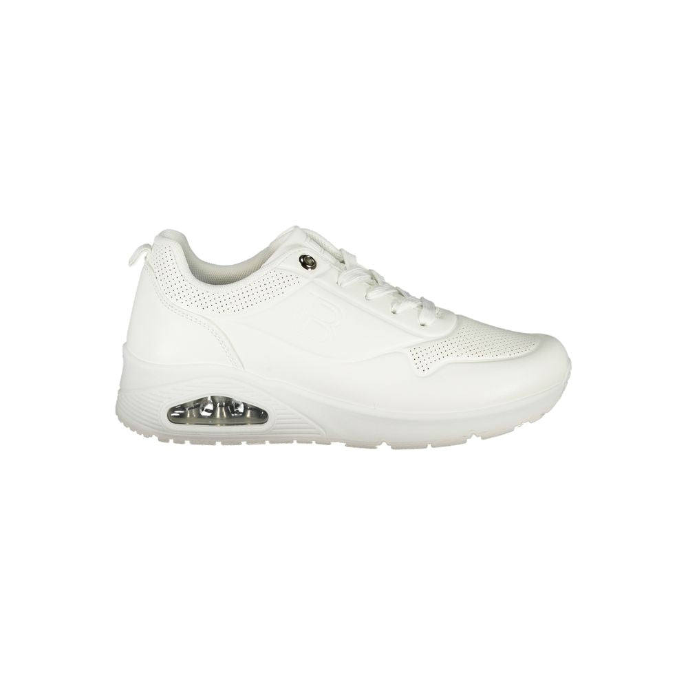 Weißer Polyester Damen Sneaker