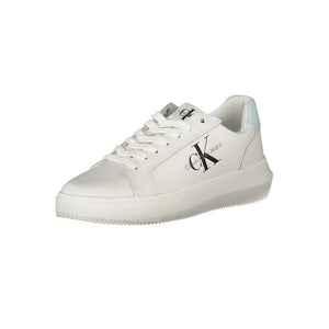 Weißer Recycelter Polyester Damen Sneaker