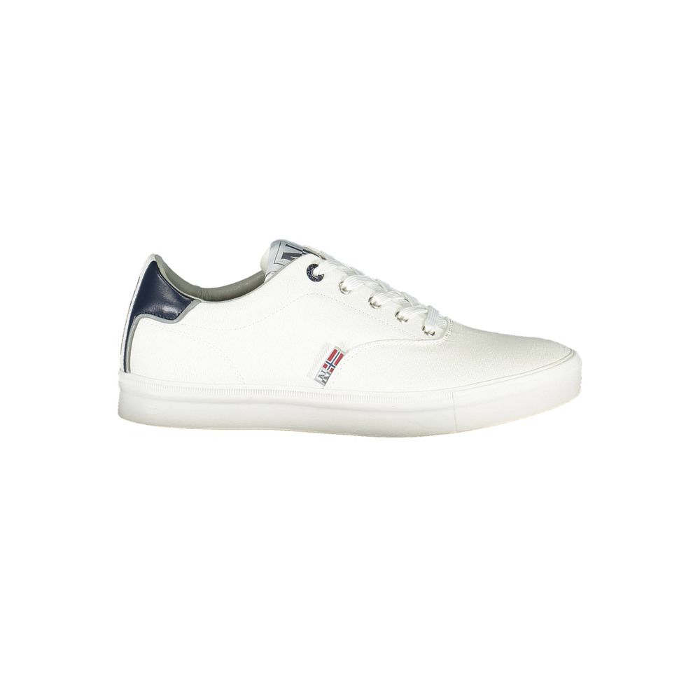 Weiß Polyester Männer Sneaker