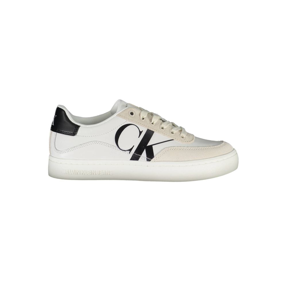Sneaker aus weißem Polyester