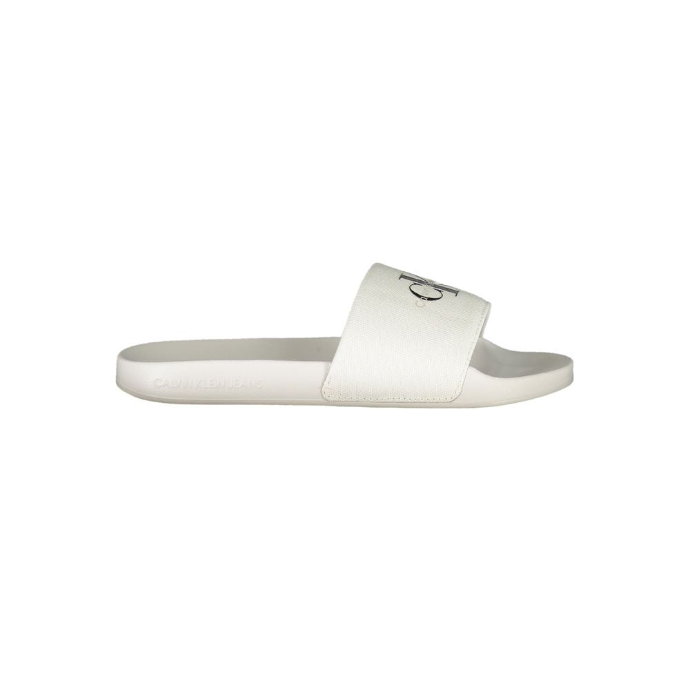 Weiße Polyester Damen Sandale