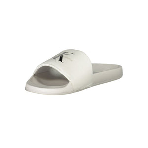 Weiße Polyester Damen Sandale