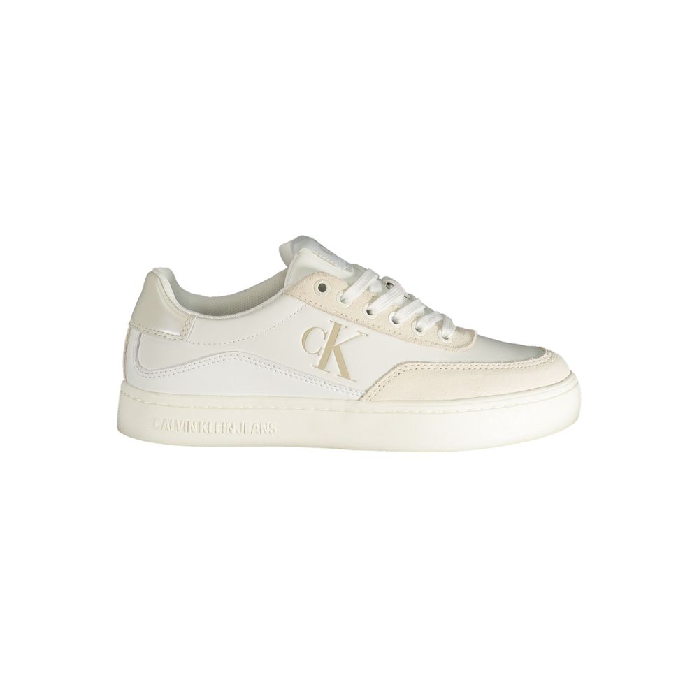 Sneaker aus weißem Polyester