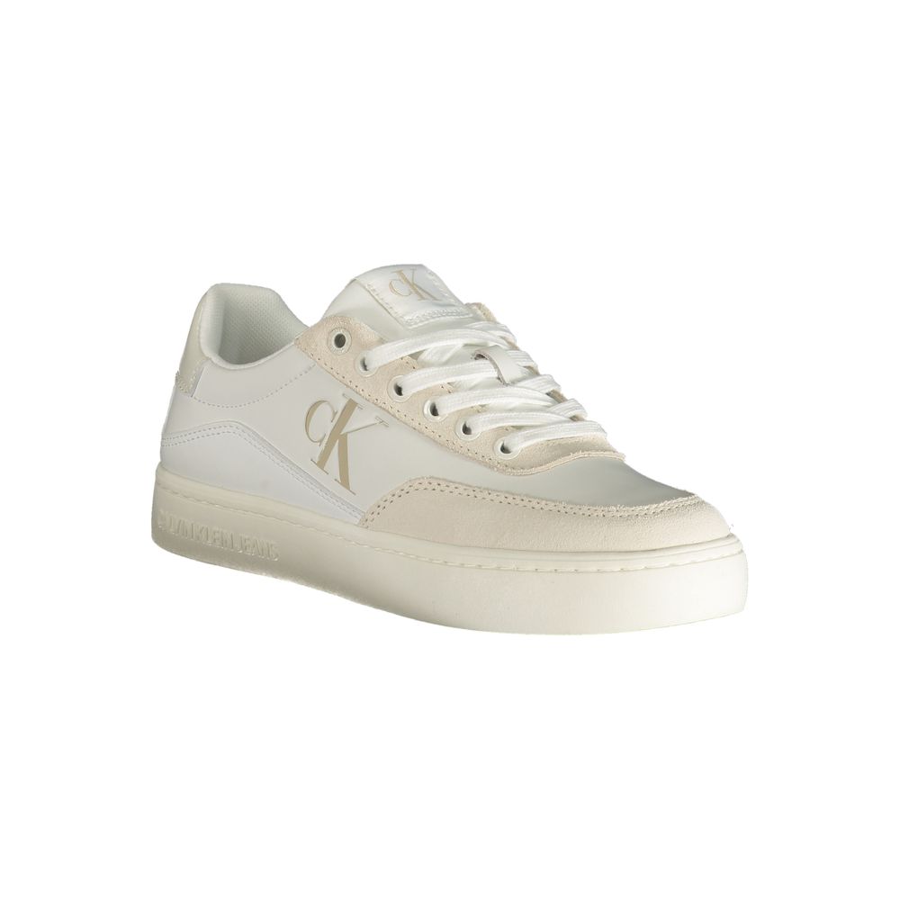 Sneaker aus weißem Polyester