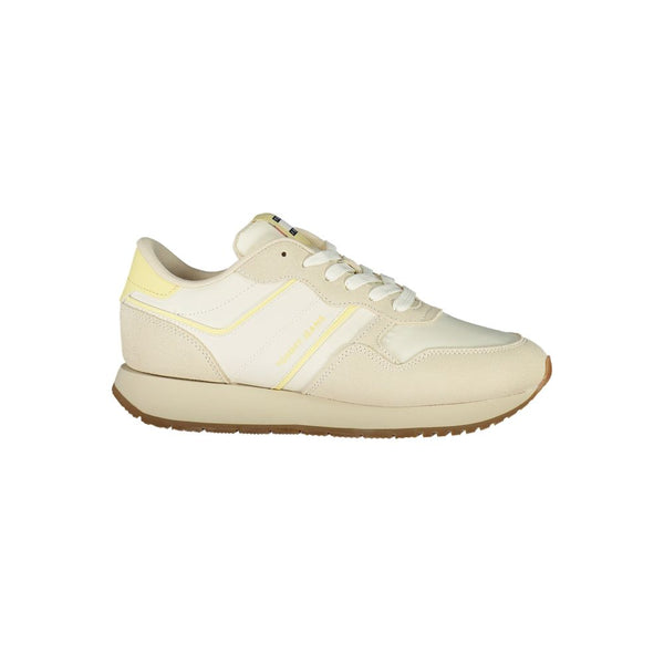 Beige Leder Damen Sneaker