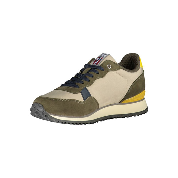 Elegante Sportliche Schnürschuhe in Beige
