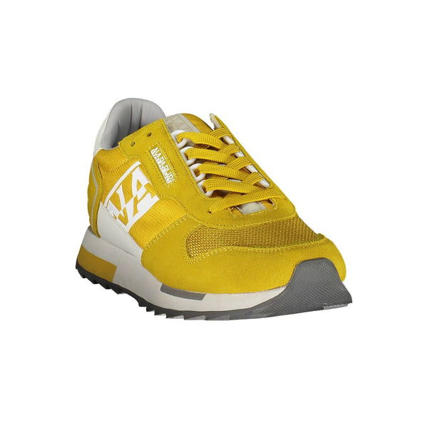 Gelbe Leder Herren Sneaker
