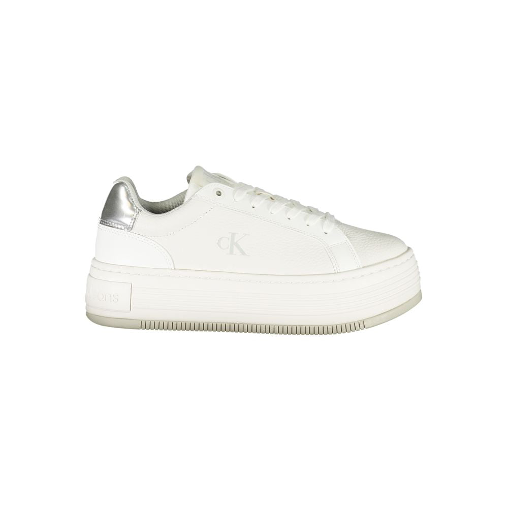 Weißes Leder Damen Sneaker
