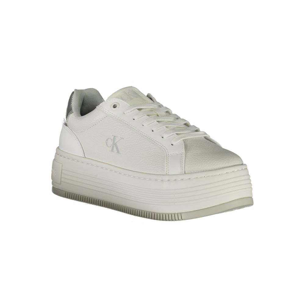 Weißes Leder Damen Sneaker