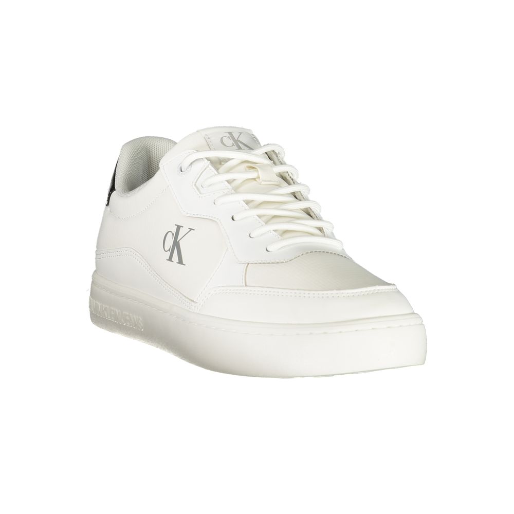 Weiß Polyester Männer Sneaker