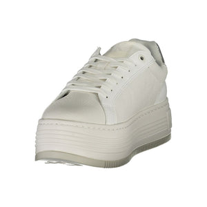 Weißes Leder Damen Sneaker