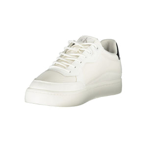 Weiß Polyester Männer Sneaker