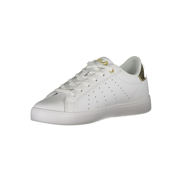 Luxuriöse Schnürsenkel-Sneakers mit goldenen Akzenten
