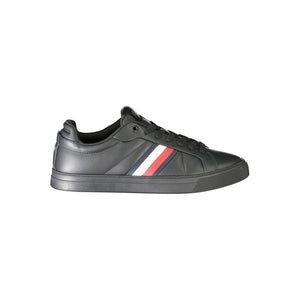 Schwarzes Leder Herren Sneaker
