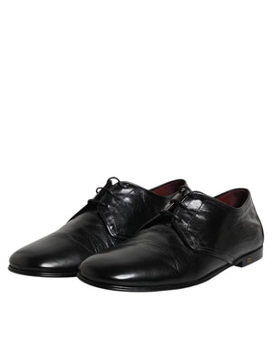 Schwarze Leder Schnürschuhe Derby Kleid Formelle Schuhe