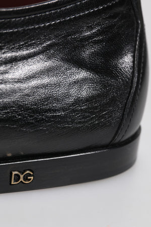 Schwarze Leder Schnürschuhe Derby Kleid Formelle Schuhe