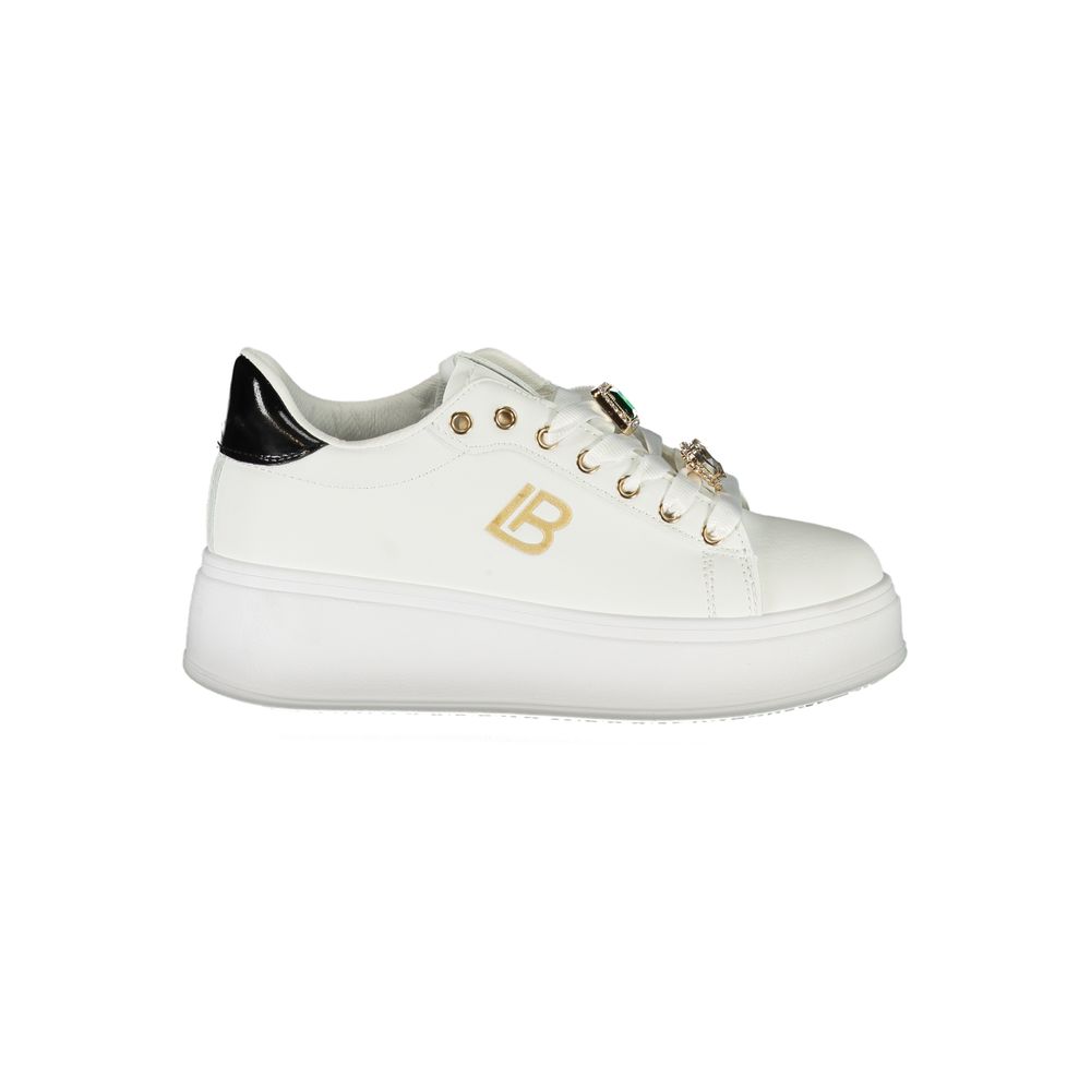 Weiß Synthetik Damen Sneaker