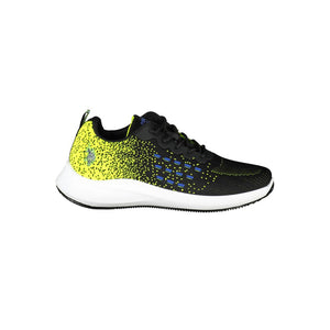 Schwarzer Polyester Herren Sneaker