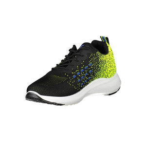 Schwarzer Polyester Herren Sneaker