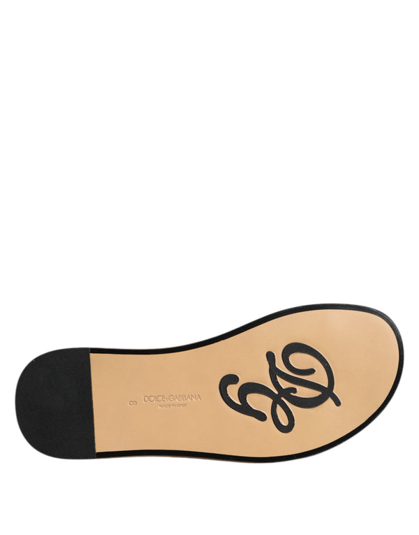 Schwarz Monochrome geflochtene Raffia Slides Schuhe