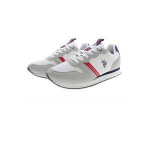 Weiß Polyester Männer Sneaker