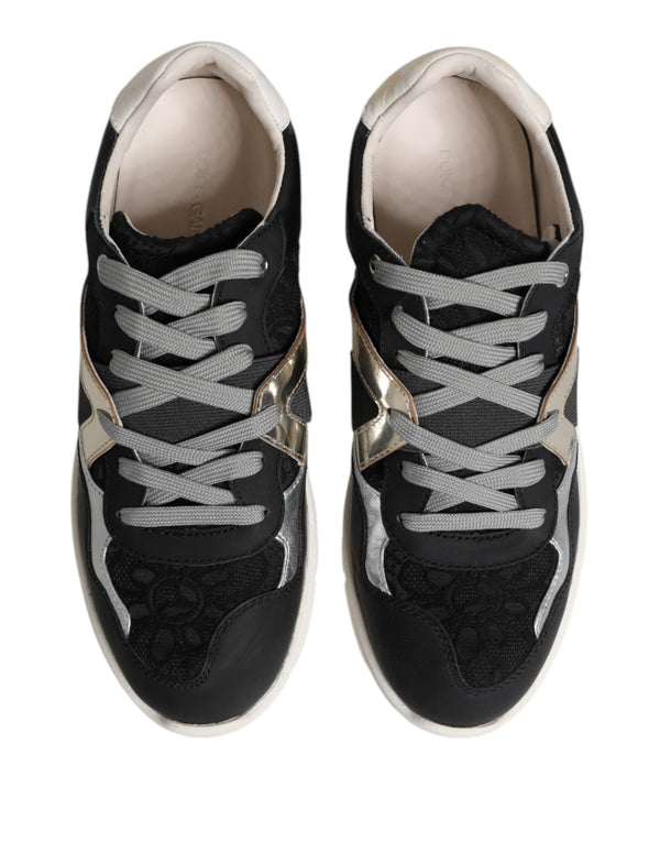 Multicolor Leder Wildleder Low Top Sneaker Schuhe