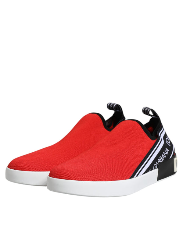 Rot Logo Low Top Slip On Männer Turnschuhe Schuhe