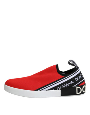 Rot Logo Low Top Slip On Männer Turnschuhe Schuhe