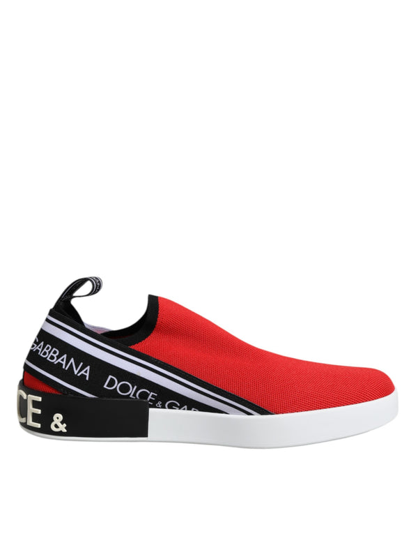 Rot Logo Low Top Slip On Männer Turnschuhe Schuhe