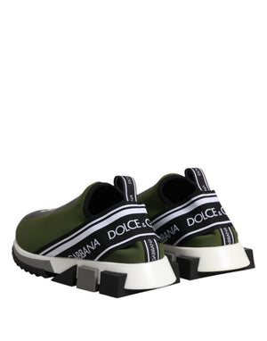 Grün Schwarz Slip On Sorrento Sneakers Schuhe