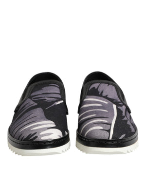 Schwarz Tropical Slip On Männer Turnschuhe Schuhe