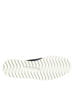 Schwarz Tropical Slip On Männer Turnschuhe Schuhe