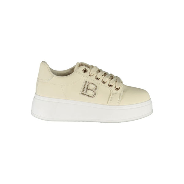 Beige Polyester Damen Sneaker
