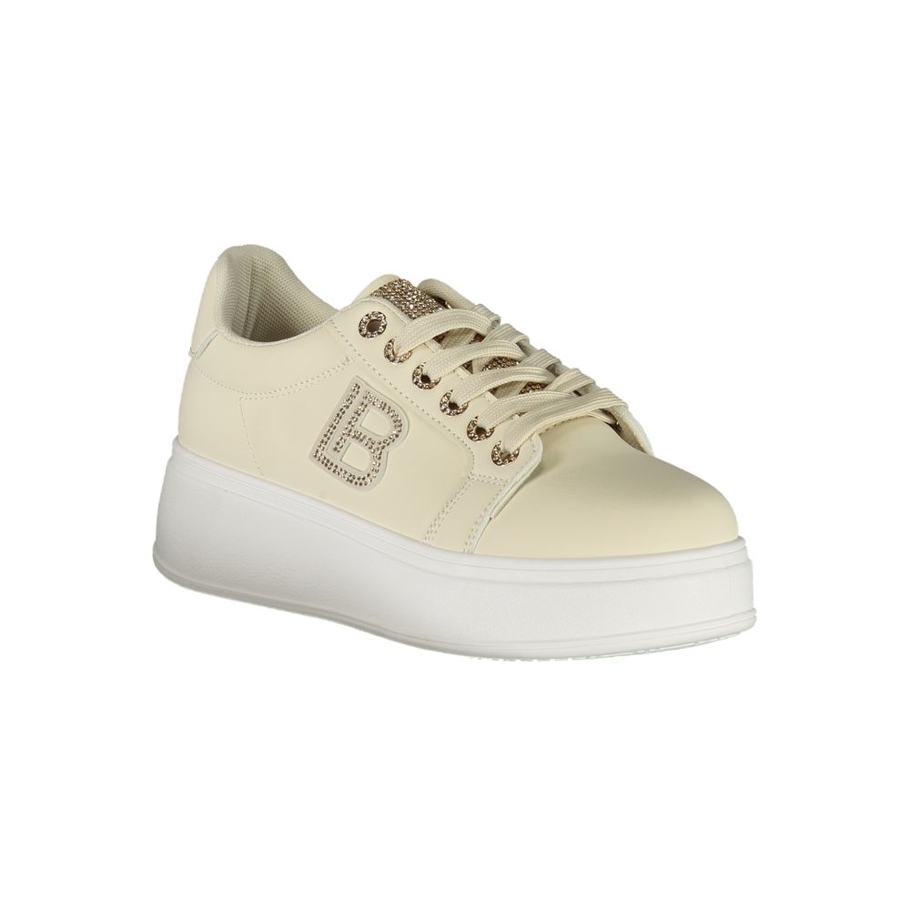 Beige Polyester Damen Sneaker