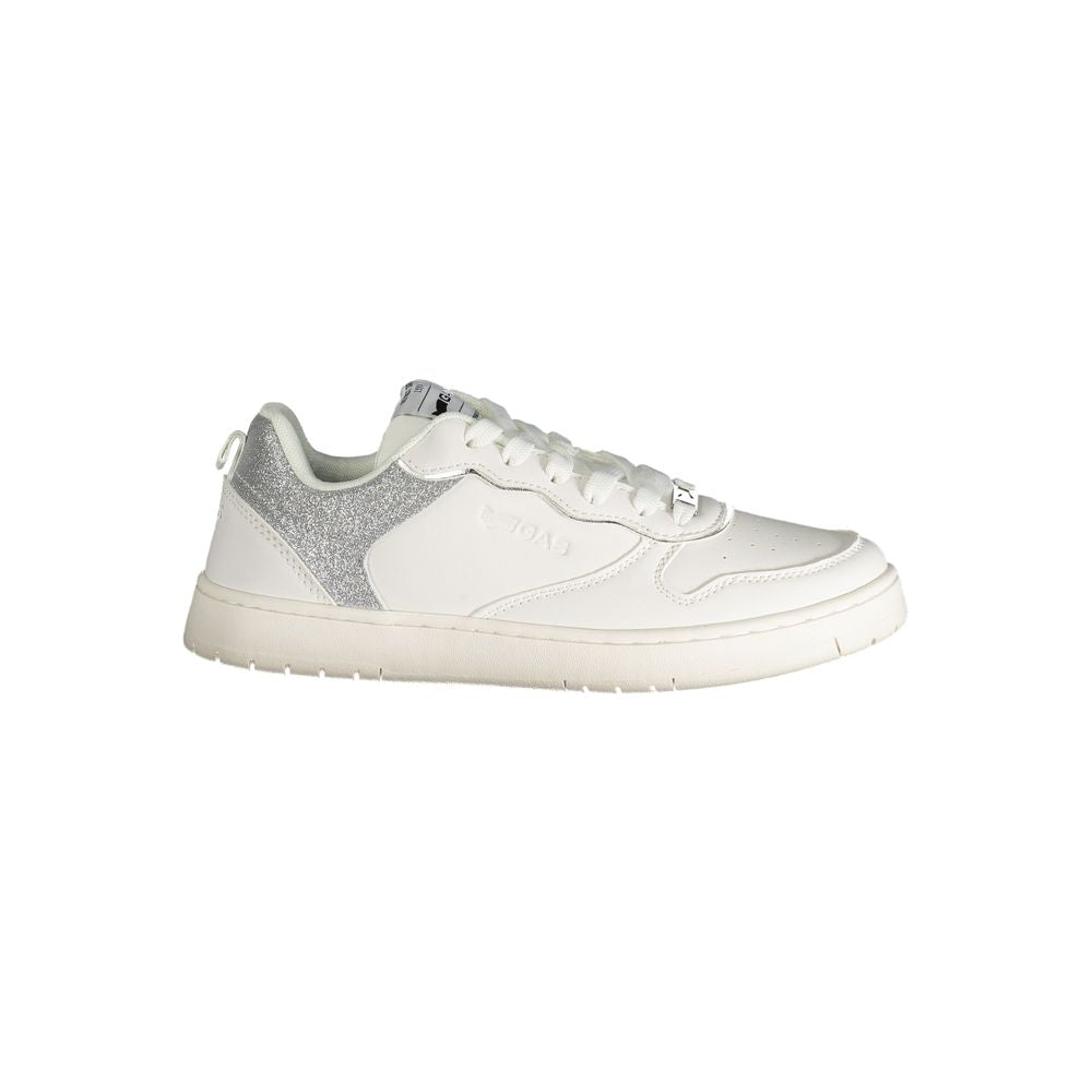 Weißer Polyester Damen Sneaker